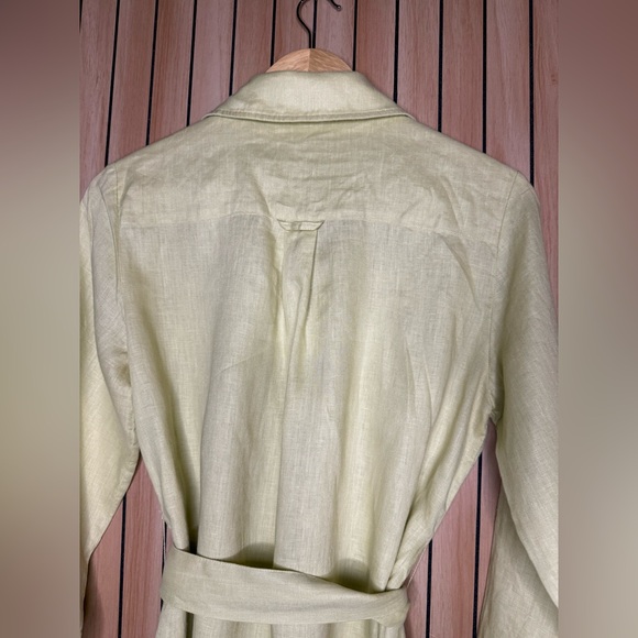 Magashoni Pale Yellow Linen Shirt Dress SP - Picture 7 of 7